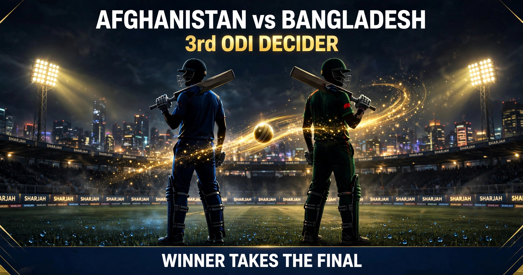 Afghanistan vs Bangladesh 3rd ODI decider in Sharjah — winner takes the final