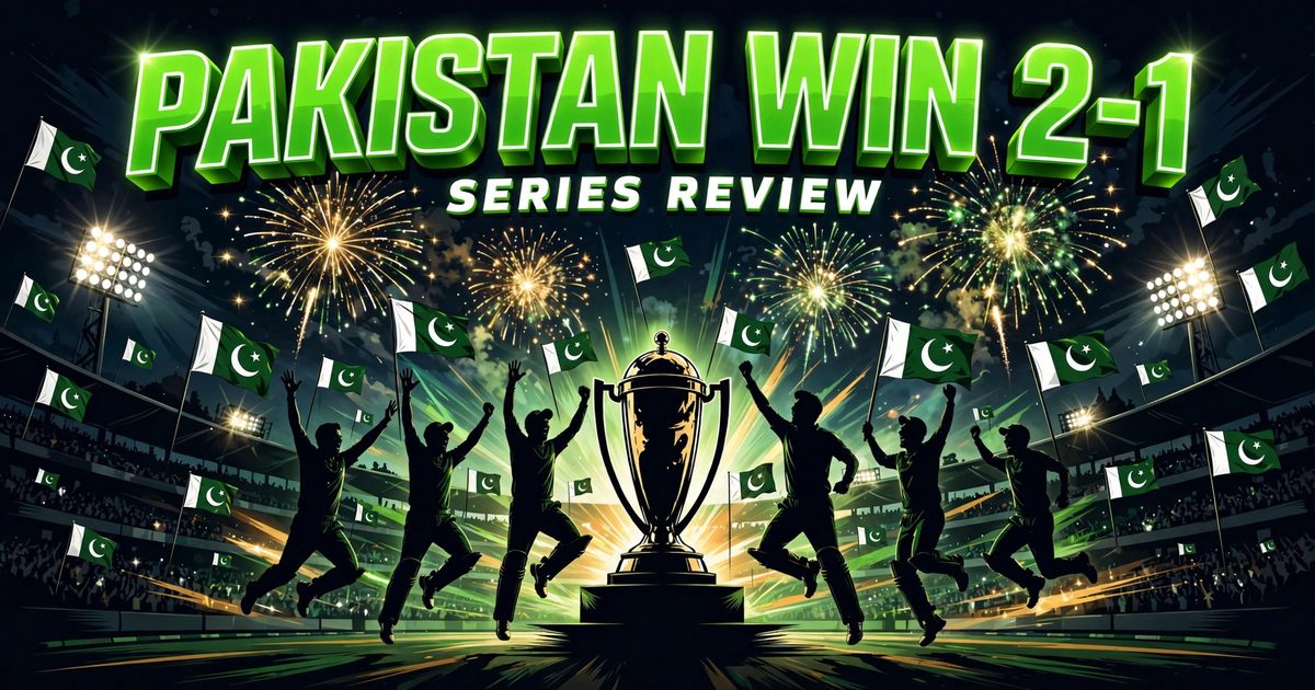 Pakistan celebrate their 2-1 T20I series win over Sri Lanka